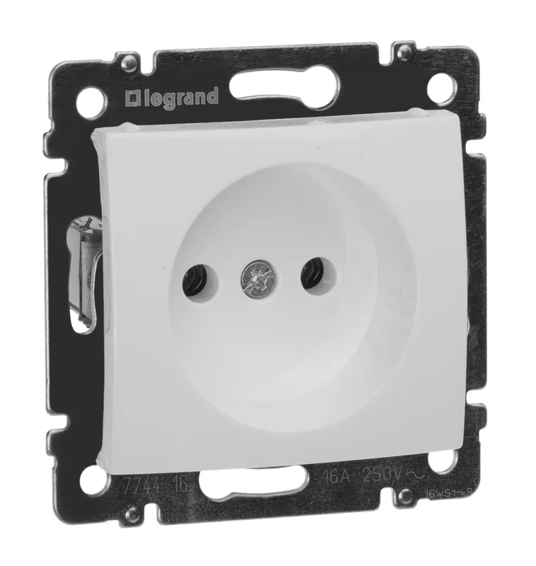 Розетка силов. Legrand Valena 774416 скрыт. белый