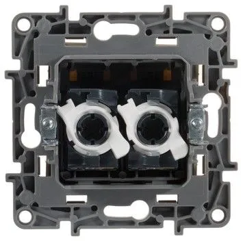 Розетка комп. Legrand Etika 672355 скрыт. слоновая кость