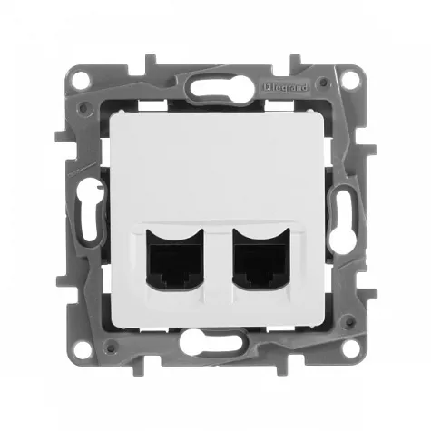 Розетка компьютерная Legrand Etika (672255) скрыт. белый