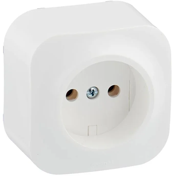 Розетка силов. Legrand Quteo 782210 откр. IP21 белый