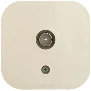 Розетка телев. Legrand Quteo 782245 откр. слоновая кость
