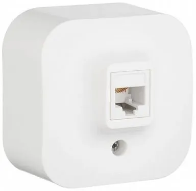 Розетка телеф. Legrand Quteo 782214 откр. белый