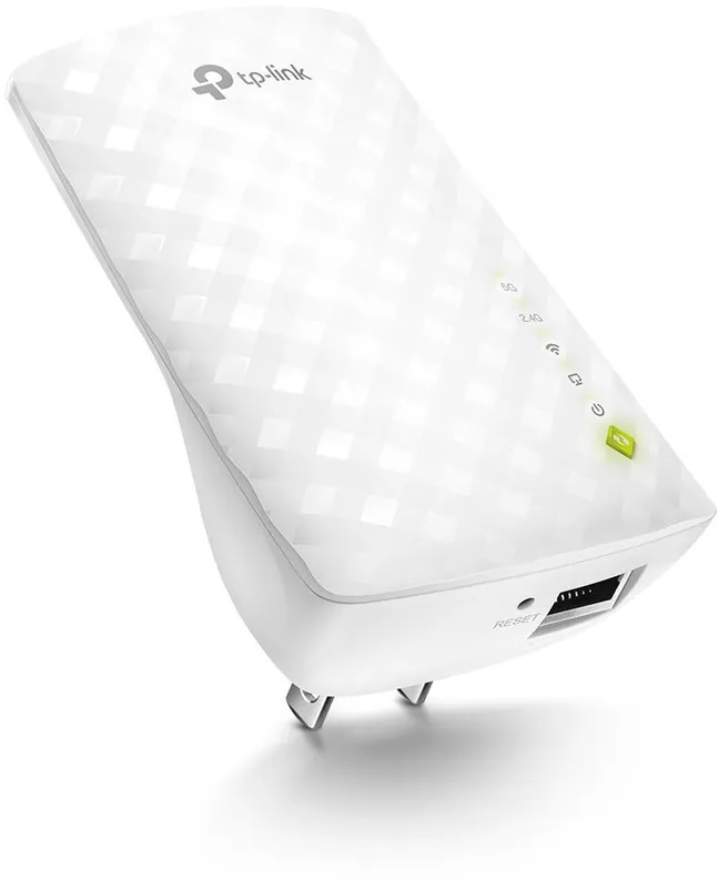 TP-Link RE220, AC750 Усилитель Wi-Fi сигнала, до 300 Мбит/с на 2,4 ГГц + до 433 Мбит/с на 5 ГГц, 3 встр. антенны, 1 порт 10/100 Мбит/с, подключение к настенной розетке