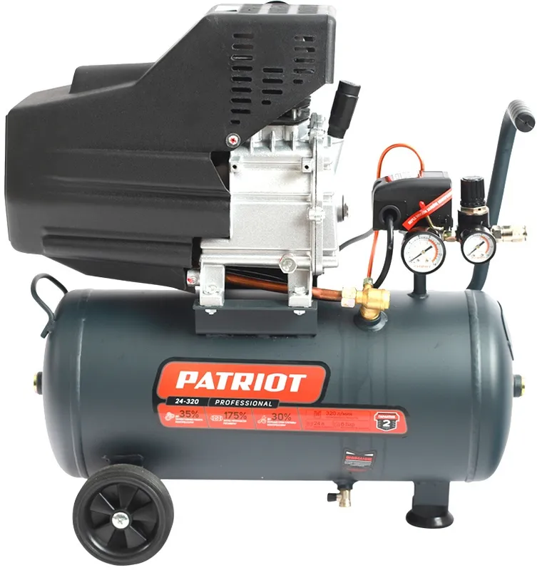 Компрессор поршневой Patriot Professional 24-320 масляный 320л/мин 24л 2000Вт