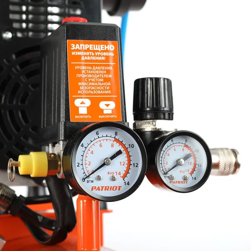 Компрессор поршневой Patriot WO 24-220 безмасляный 200л/мин 24л 1250Вт оранжевый