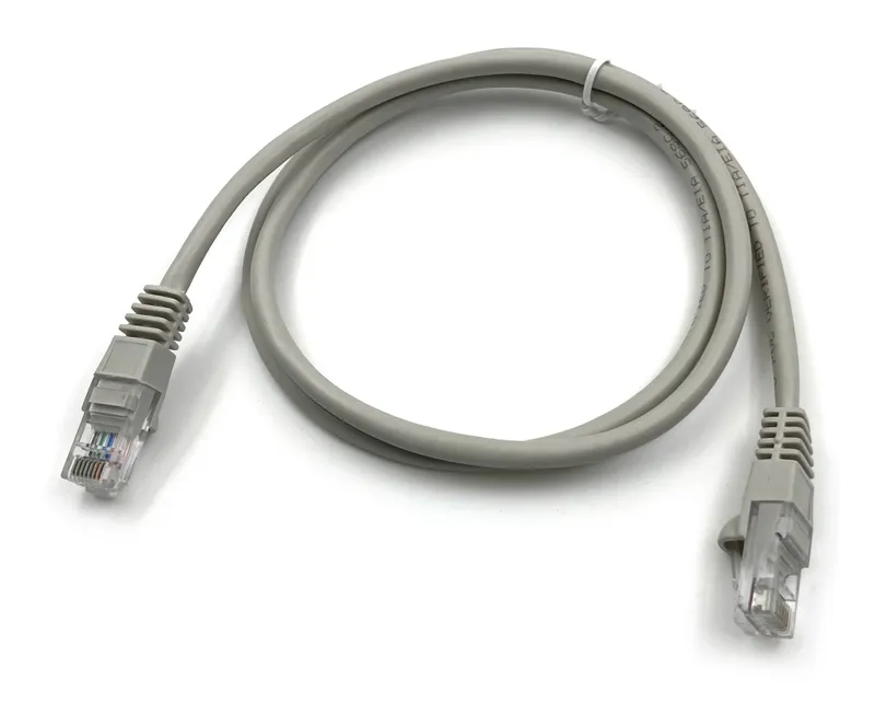 Патч-корд Buro UTP 4 пары cat.5E CCA molded 1м серый RJ-45 (m)-RJ-45 (m) (UTP-5E-1M-G)