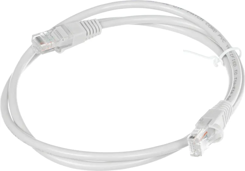 Патч-корд Buro UTP 4 пары cat.5E CCA molded 1м серый RJ-45 (m)-RJ-45 (m) (UTP-5E-1M-G)