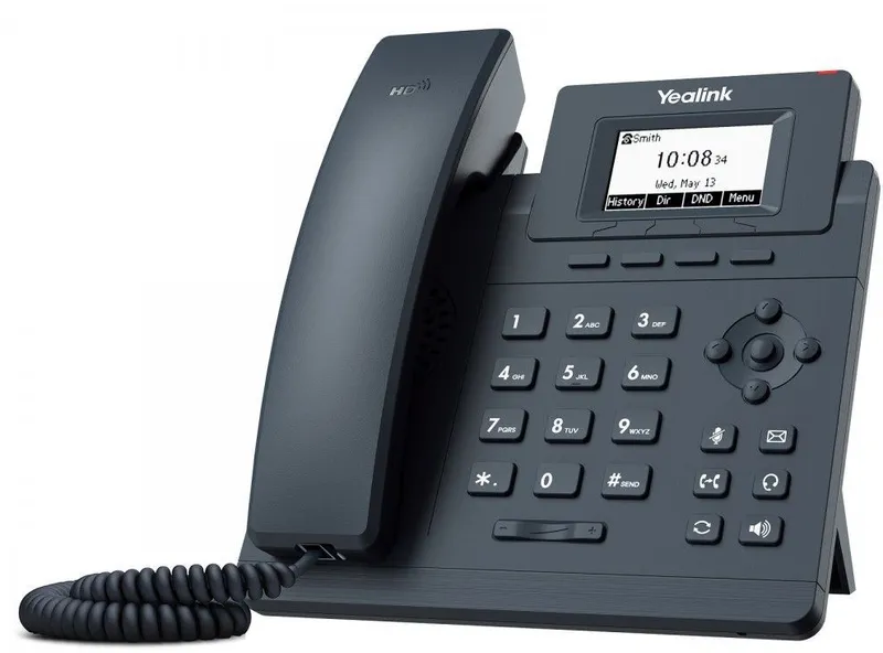 Ip телефон YEALINK SIP-T30P,  1 аккаунт, PoE, шт. БП в комплекте