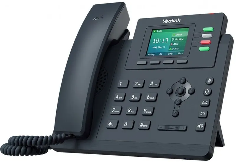 Ip телефон YEALINK SIP-T33G,  4 аккаунта, цветной экран, PoE, GigE, шт. БП в комплекте