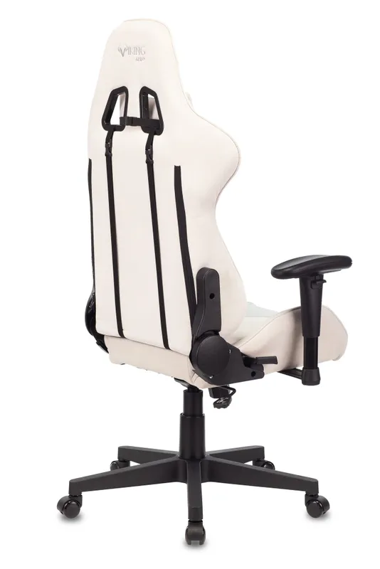 Кресло игровое Zombie VIKING X Fabric белый/серо-голубой с подголов. крестов. пластик