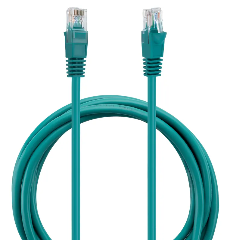 Патч-корд Buro UTP-5E-2M-GR UTP 4 пары cat.5E CCA molded 2м зеленый RJ-45 (m)-RJ-45 (m)