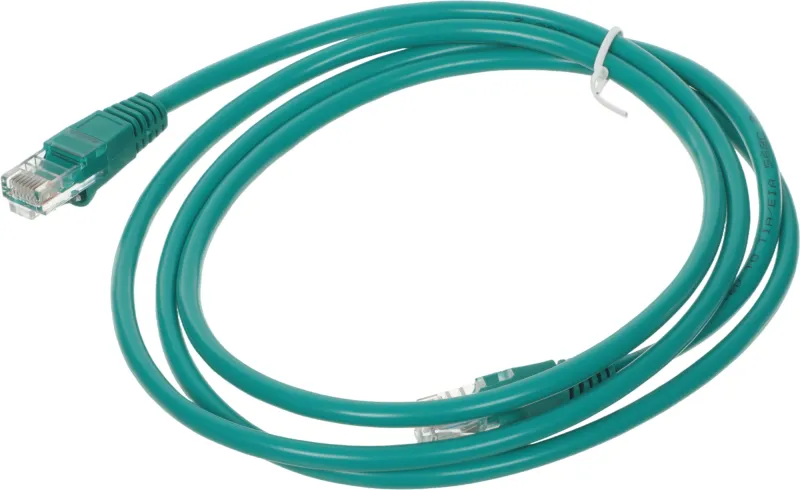 Патч-корд Buro UTP-5E-1,5M-GR UTP 4 пары cat.5E CCA molded 1.5м зеленый RJ-45 (m)-RJ-45 (m)