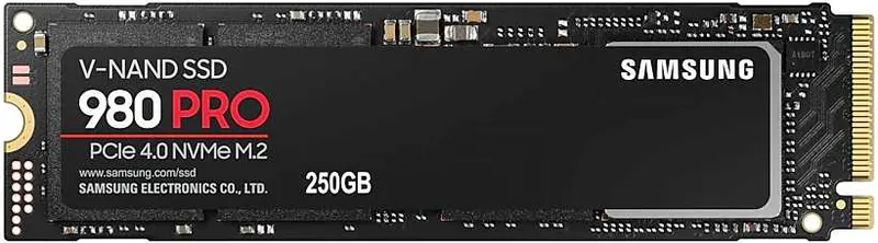 Твердотельный накопитель SSD M.2 (PCI-E NVMe) 250Gb Samsung 980 PRO (R6400/W2700MB/s) (MZ-V8P250BW analog MZ-V7P250BW) 1year