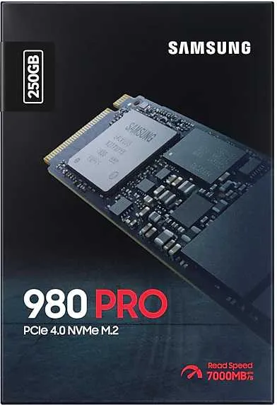 Твердотельный накопитель SSD M.2 (PCI-E NVMe) 250Gb Samsung 980 PRO (R6400/W2700MB/s) (MZ-V8P250BW analog MZ-V7P250BW) 1year