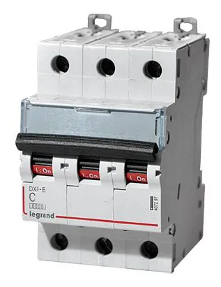 Выключатель автоматический Legrand DX3 407294 32A тип C 6kA 3П 400В 3мод (упак.:1шт)