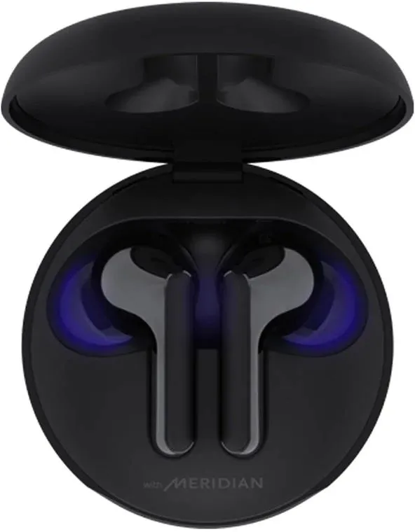 Гарнитура вкладыши LG TONE Free FN6 черный беспроводные bluetooth в ушной раковине (HBS-FN6.ABRUBK)