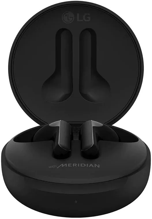 Гарнитура вкладыши LG Tone Free HBS-FN4 черный беспроводные bluetooth в ушной раковине (HBS-FN4.ABRUBK)