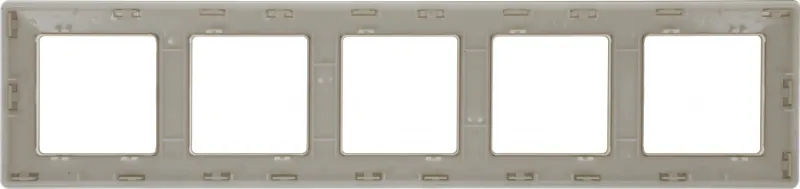 Рамка Legrand Valena Life 754045 накладная 5x горизонтальный монтаж поликарбонат слоновая кость