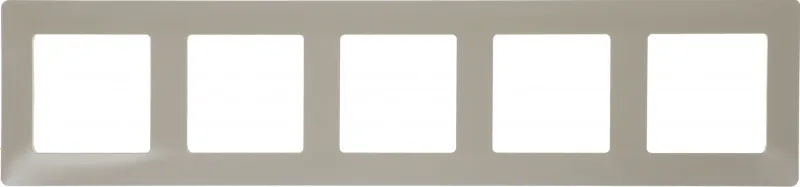 Рамка Legrand Valena Life 754045 накладная 5x горизонтальный монтаж поликарбонат слоновая кость