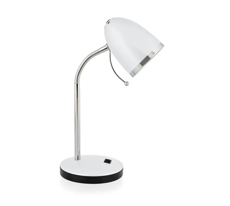 Светильник Camelion KD-308 C01 (11476) настольный на подставке E27 белый 40Вт