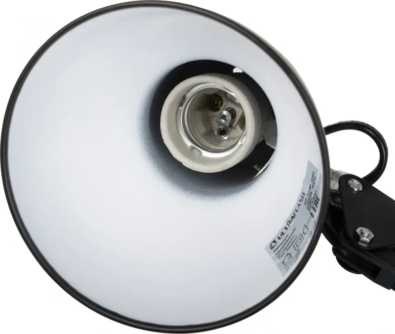 Светильник Ultraflash UF-312P С02 (12895) настольный на струбцине E27 черный 60Вт