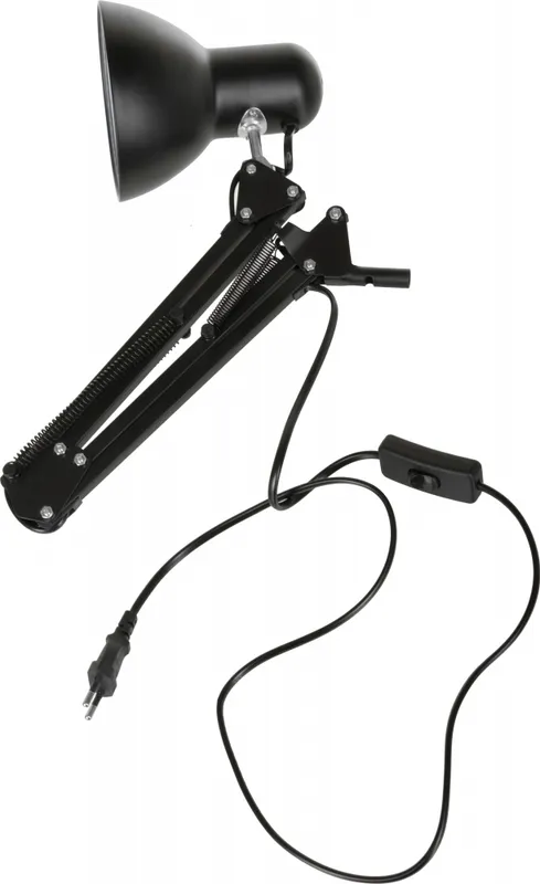 Светильник Ultraflash UF-312P С02 (12895) настольный на струбцине E27 черный 60Вт