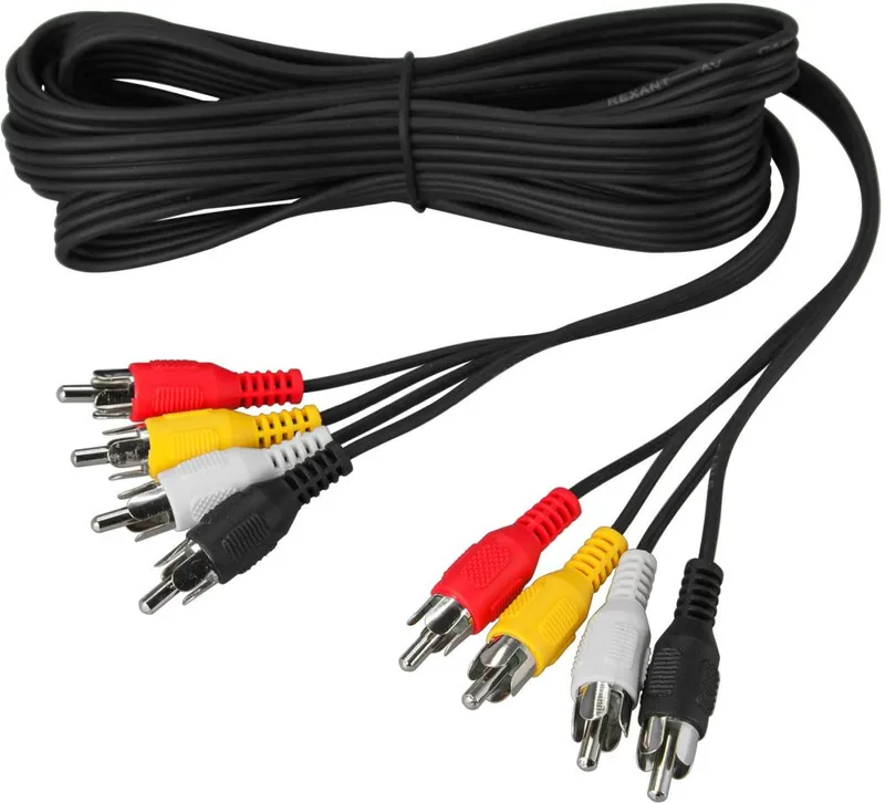 Кабель аудио-видео Rexant 17-0304 4хRCA (m)/4хRCA (m) 3м. черный (уп.:1шт)