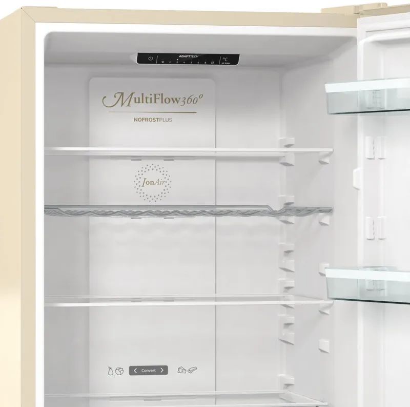 Холодильник Gorenje NRK6192CLI бежевый (двухкамерный)