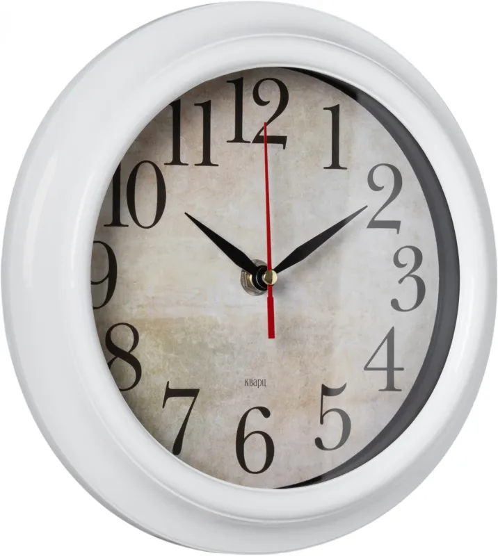 Часы настенные аналоговые Бюрократ WALLC-R80P D21см белый (WALLC-R80P21/WHITE)