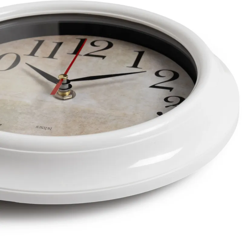 Часы настенные аналоговые Бюрократ WALLC-R80P D21см белый (WALLC-R80P21/WHITE)