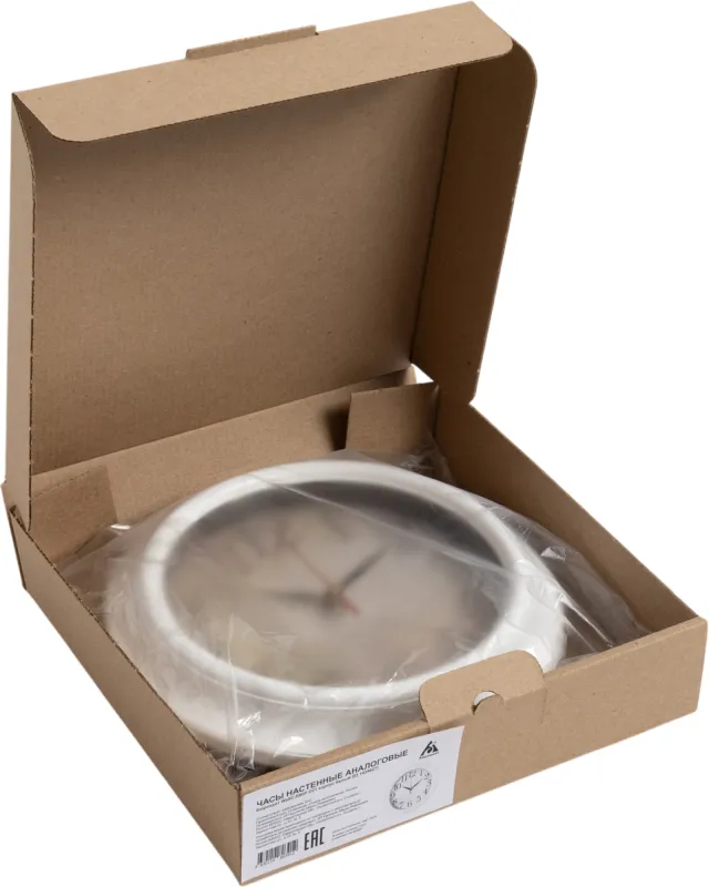 Часы настенные аналоговые Бюрократ WALLC-R80P D21см белый (WALLC-R80P21/WHITE)