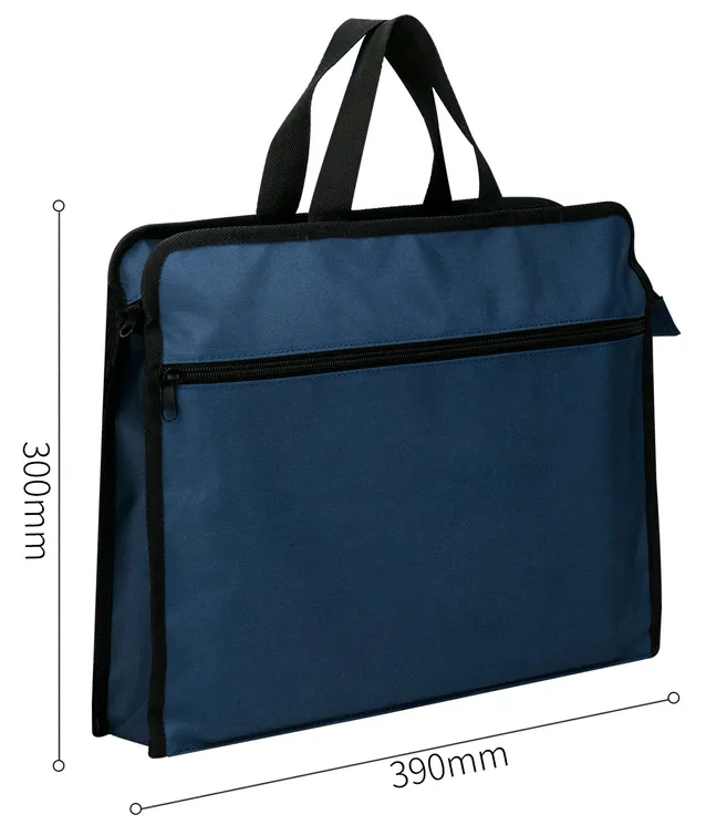 Папка-портфель Deli 63753BLUE 2 отдел. A4 текстиль синий