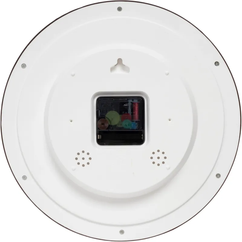 Часы настенные аналоговые Бюрократ WALLC-R87P D29см темно-коричневый/белый (WALLC-R87P29/DARK_BROWN)