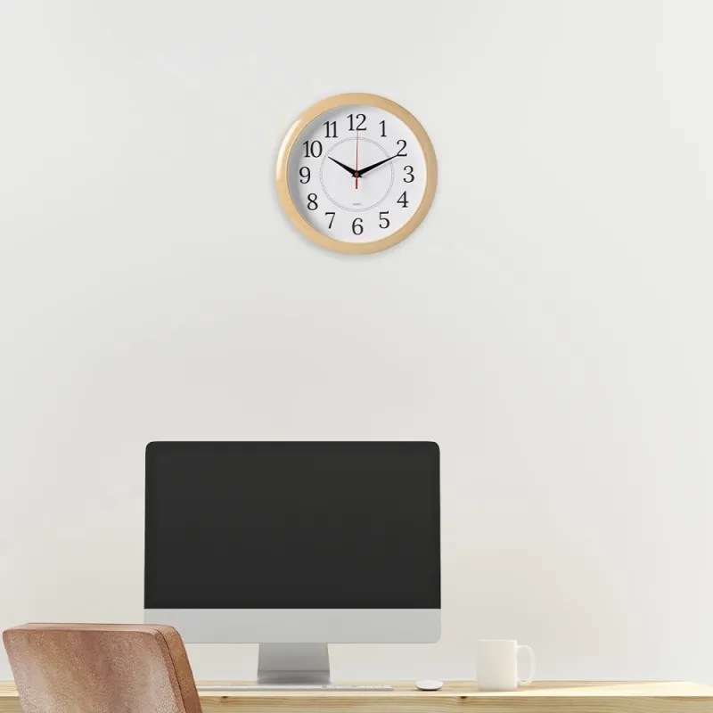 Часы настенные аналоговые Бюрократ WALLC-R88P D29см бежевый/белый (WALLC-R88P29/IVORY)