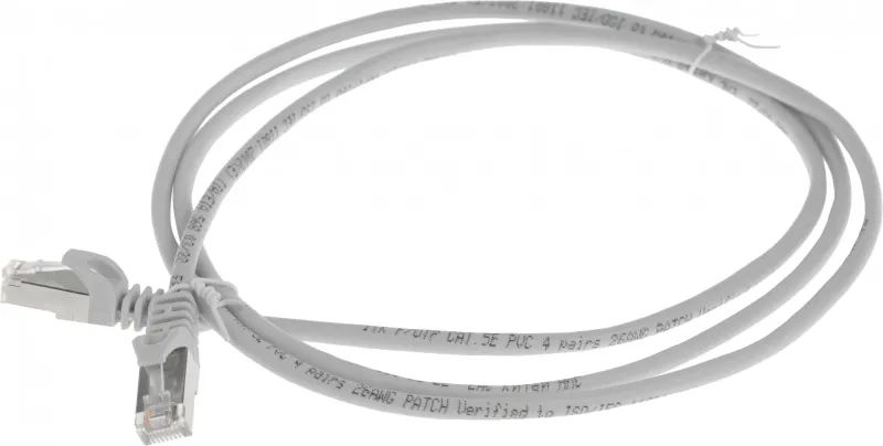Патч-корд ITK PC01-C5EF-1M5 FTP RJ-45 вил.-вилка RJ-45 кат.5E 1.5м серый ПВХ (уп.:1шт)