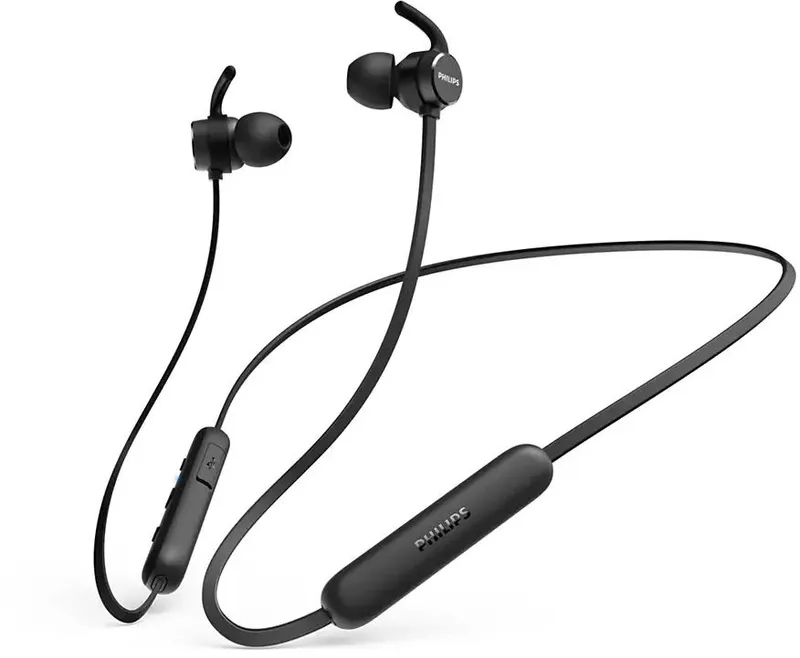 Гарнитура вкладыши Philips TAE1205BK/00 черный беспроводные bluetooth в ушной раковине