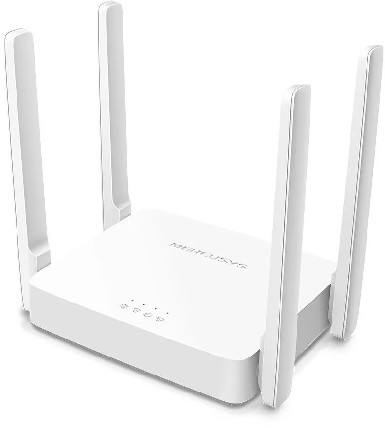 Точка доступа MERCUSYS AC1200 Двухдиапазонный Wi-Fi роутер, до 300 Мбит/с на 2,4 ГГц + до 867 Мбит/с на 5 ГГц, 4 фиксированные внешние антенны, 2 порта LAN 10/100 Мбит/с, 1 порт WAN 10/100 Мбит/с