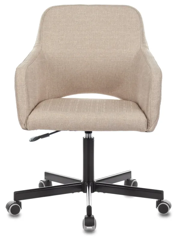 Кресло Бюрократ CH-380M миндальный каппучино 38-402 крестов. металл