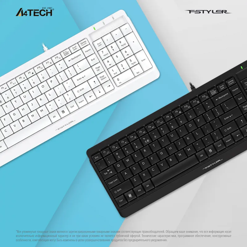 Клавиатура A4Tech Fstyler FK15 черный USB (FK15 BLACK)