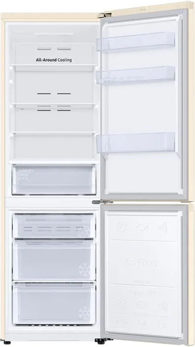 Холодильник Samsung RB34T670FEL/WT бежевый (двухкамерный)