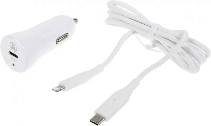 Комплект зар./устр. Hama H-183297 3A (PD) USB Type-C для Apple белый (00183297)