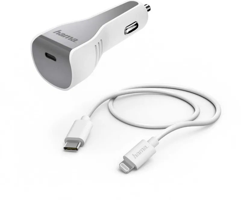 Комплект зар./устр. Hama H-183317 3A (PD) USB Type-C для Apple белый (00183317)