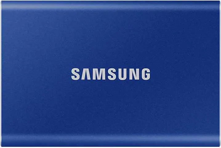 Твердотельный накопитель SSD Samsung T7 External 500Gb BLUE USB 3.2 (MU-PC500H/WW) 1year