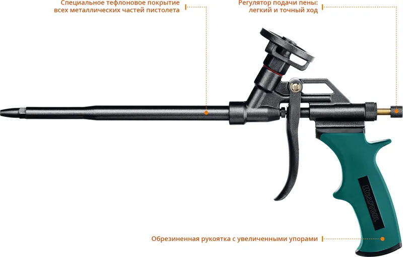 Пистолет монт.пены Kraftool Panther (06855_Z02)