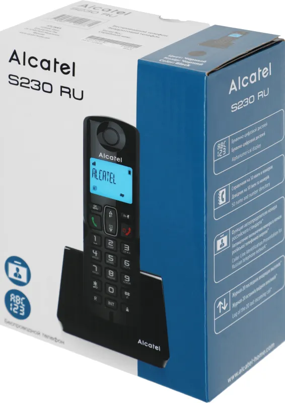 Р/Телефон Dect Alcatel S230 RU черный АОН