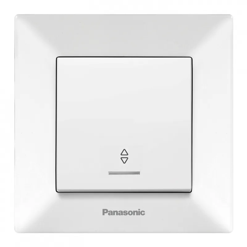 Переключатель Panasonic Arkedia скрыт. 1кл. проходной с подсветкой IP20 белый глянцевый (упак.:1шт) (WMTC00042WH-RU)