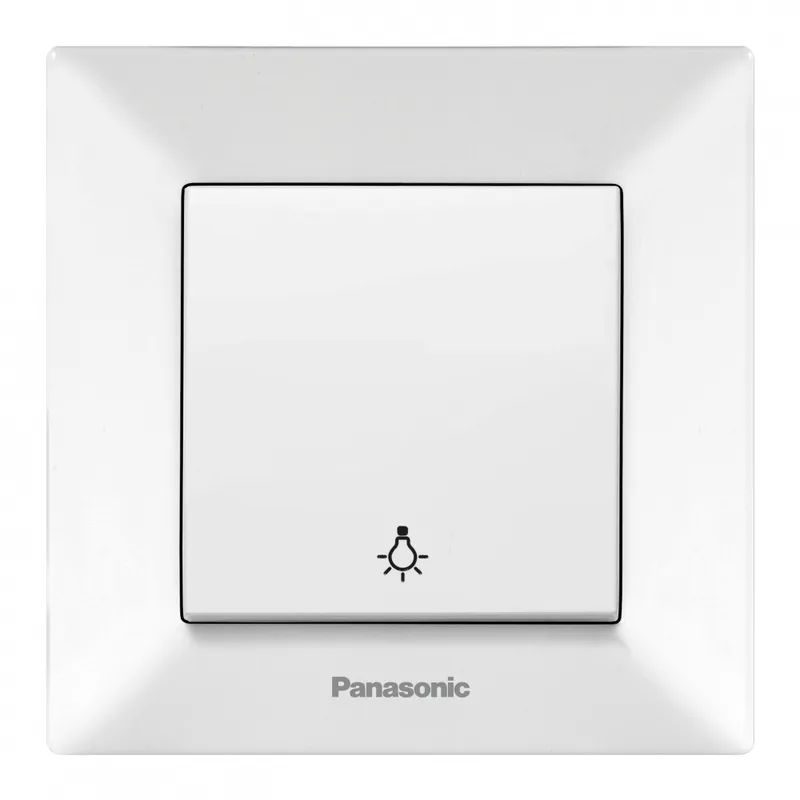 Выключатель Panasonic Arkedia скрыт. 1кл. кнопоч.нажим. IP20 белый глянцевый (упак.:1шт) (WMTC00162WH-RU)