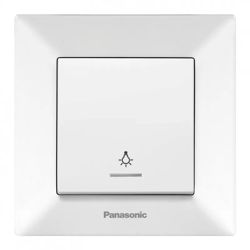 Выключатель Panasonic Arkedia скрыт. 1кл. с подсветкой IP20 белый глянцевый (упак.:1шт) (WMTC00172WH-RU)