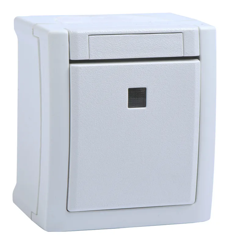 Выключатель Panasonic Pacific откр. 1кл. с подсветкой IP54 белый матовый (упак.:1шт) (WPTC40022WH-RU)