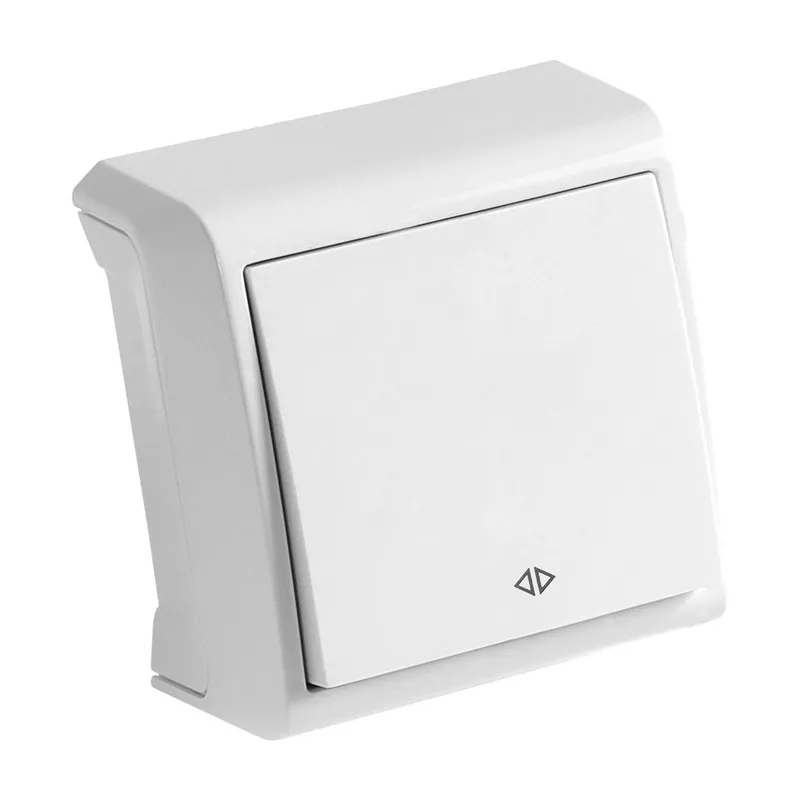 Переключатель Panasonic Vera откр. 1кл. 2хпол. IP20 белый глянцевый (упак.:1шт) (90681004-RU)